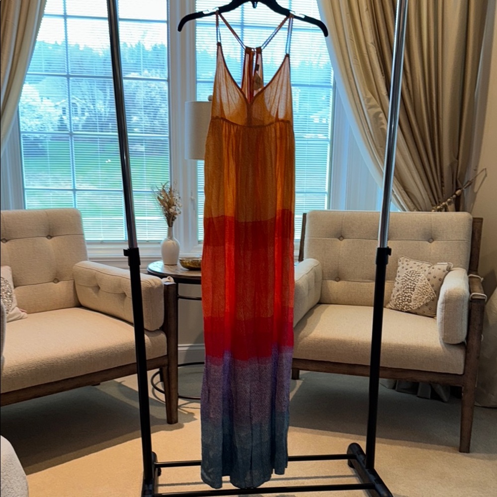 Colorful Gradient Maxi Dress